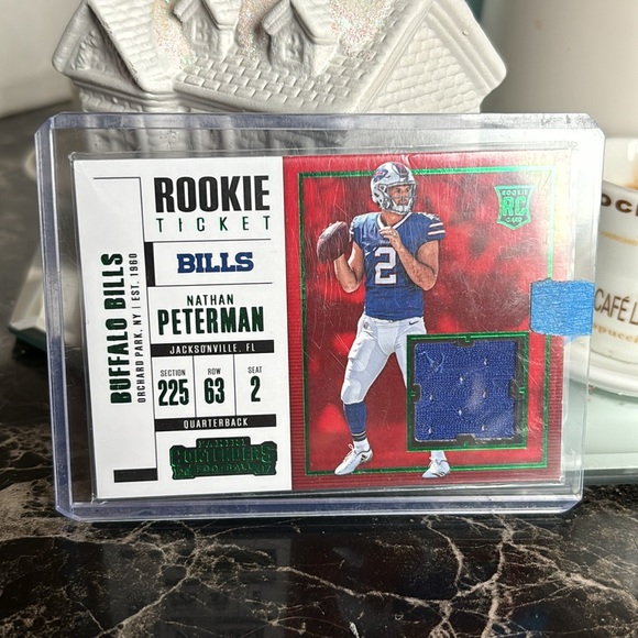 3 Nathan Peterman Patch Sports Cards - Picture 2 of 3